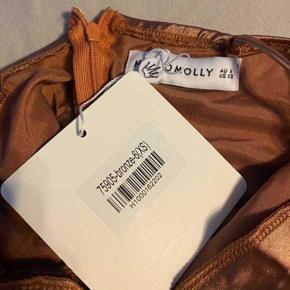 Hello Molly- Bronze Get Outta Here Dress - Picture 6 of 10